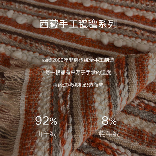 西藏手工捻纱围巾  SJF97P800A 商品图2