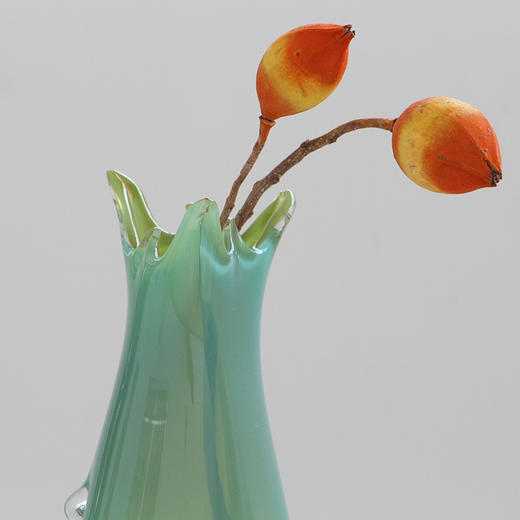 碧轩创意现代简约厚重双色琉璃花瓶软装酒店花盆居家台面琉璃果盘 商品图6