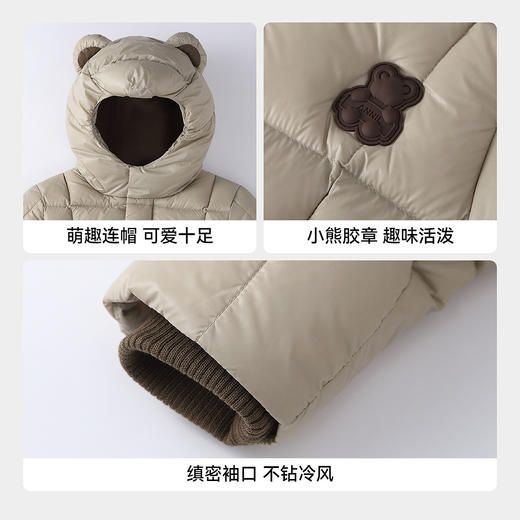 【实体店同款】男女童中长款羽绒服冬季新款安奈儿童装XM545078 商品图4