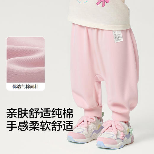 巴拉巴拉婴儿裤子宝宝长裤男女童运动裤PP裤2025秋装萌趣可爱宽松 商品图3