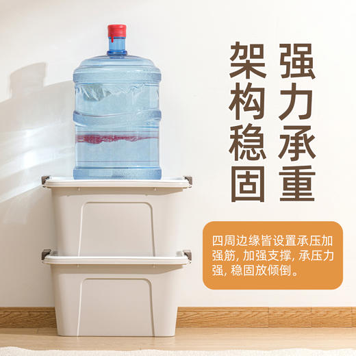 【茶花】车载收纳箱25L不带滑轮三个 商品图3