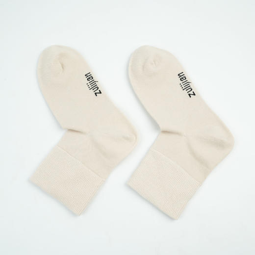 【四季款】足力健 松口袜（6双装）深灰色/米白色 商品图4