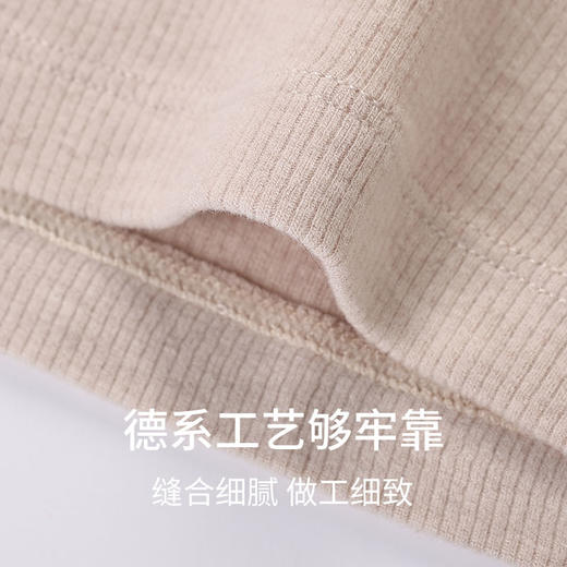 【莱赛尔绵羊毛腈纶外穿半袖】SCHIESSER德国舒雅女士小高领中袖莱赛尔绵羊毛腈纶混纺面料打底衫保暖260g31/26177U 商品图3