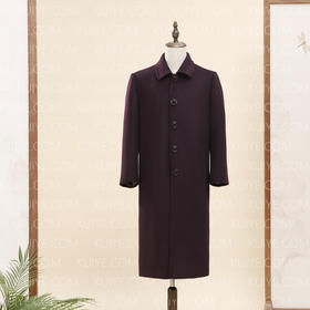 【福天华】高品质寿服毛粘女大衣（紫红、紫色）百年工艺传统寿衣