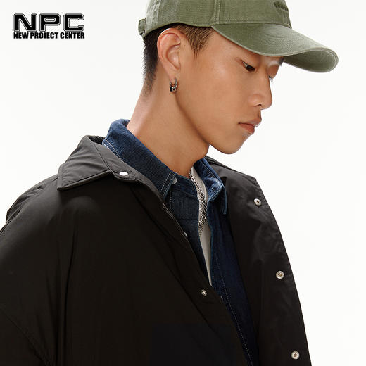 NPC潮牌男装字母印花简约翻领轻薄秋冬羽绒服男女同款NP27DJ20 商品图3