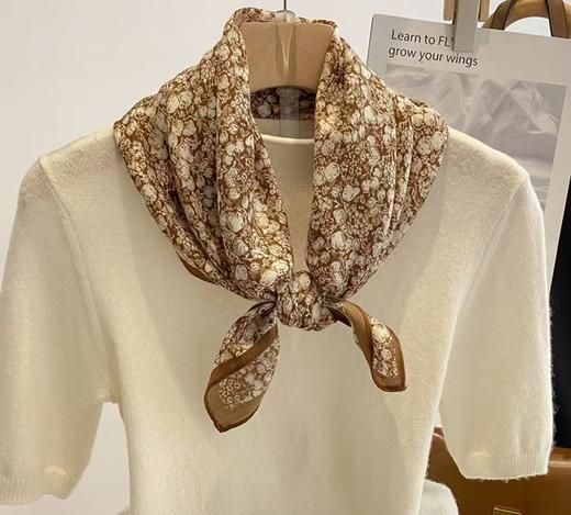 FS竹纤维女士时尚印花竹棉大方巾036 商品图3