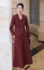 SZ6A01_胭脂色_上衣外套_秋冬_V领一粒扣收腰修身亮丝提花西装_高级女装_BERNIEELEN 伯妮斯茵 商品缩略图0