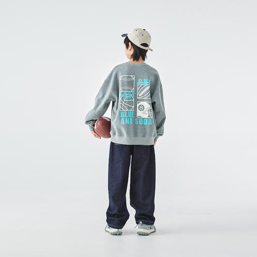 蓝汽水加绒卫衣885B258046QM 商品图1