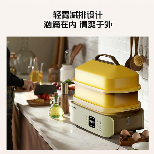 蓝宝双聚能速蒸电蒸锅家用电热锅BP-ZG13 商品图4