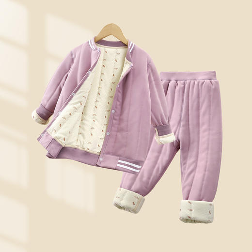 【儿童校服神器】秋冬新款三层绗棉男童棉衣 加绒加厚内搭女童棉袄a类 商品图14