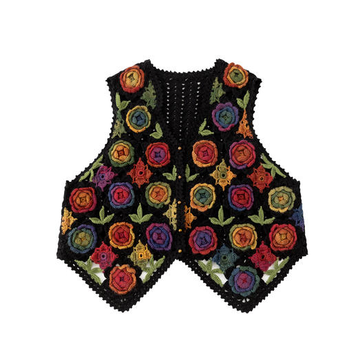 苏苏姐家丛林玫瑰马甲手工diy钩针自制羊毛线编织毛线团材料包 商品图4