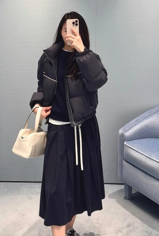 女款尼龙插肩捆边羽绒服M01 商品图3