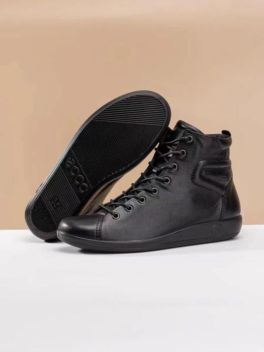 贸易公司渠道，外贸订单 ECCO全皮高帮鞋冬季系带女鞋休闲鞋袜子鞋板鞋 柔酷2号
尺码35－40码 商品图6