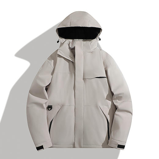 【超大码】【DSY】大依优型大码外套冲锋衣棉衣防风防水外套男宽松加肥加大码上衣夹克300斤可拆卸帽 商品图1