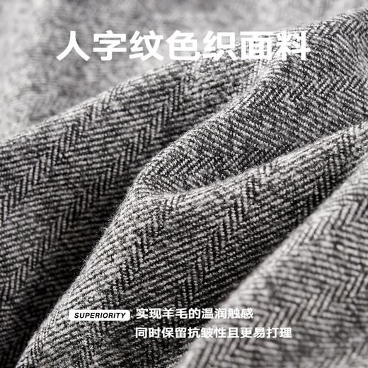 NPC潮牌毛织拼接撞色立领拉链鸭绒羽绒服短款夹克男秋冬NP58DJ40 商品图4