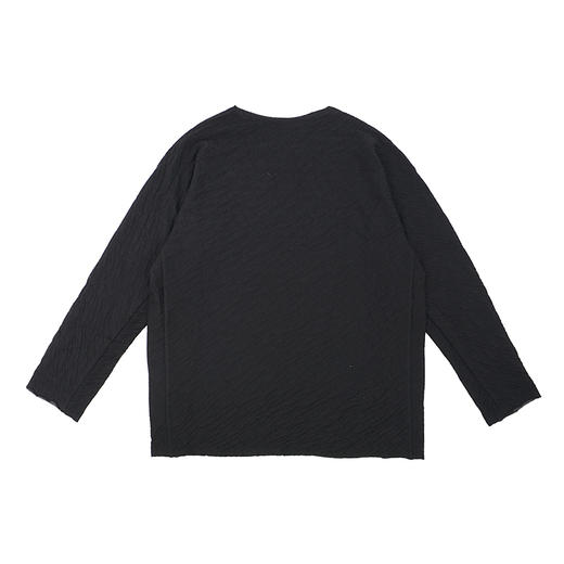 山也 郝 毛棉双面圆领长袖T恤 商品图4