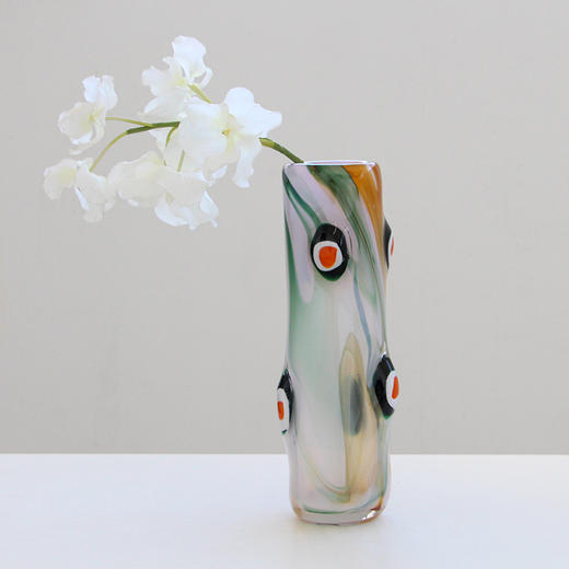 轻奢风古法琉璃花瓶玻璃软装水培装饰玄关走廊电视柜装 商品图2