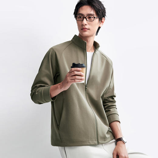 棉仓366808006-轻量棉感抗静电机能软壳立领外套 商品图0