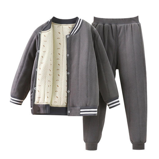【儿童校服神器】秋冬新款三层绗棉男童棉衣 加绒加厚内搭女童棉袄a类 商品图4