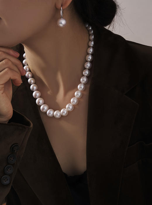 伽罗 JALO 11.5-13mm爱迪生高等级淡水珍珠项链 商品图1