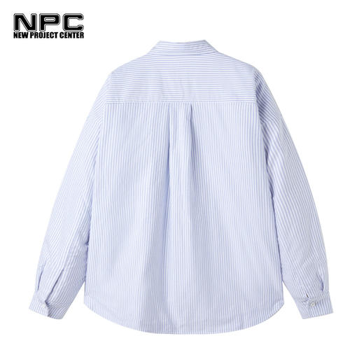 NPC潮牌胸前whatever字母小蜜蜂刺绣绗棉衬衫棉服NP29PJ07 商品图2