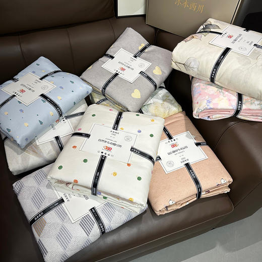 出日沐本の+~！双层礼盒！母婴A类纯棉印花磨毛床上四件套 冬季裸睡神器 商品图10
