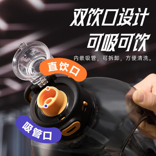 【茶花】新漾大容量运动水壶健身水壶水杯 商品图1