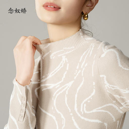 【商场同款】CNK3984 双色针织衫 显瘦好穿 艺术纹路时髦单品 商品图10