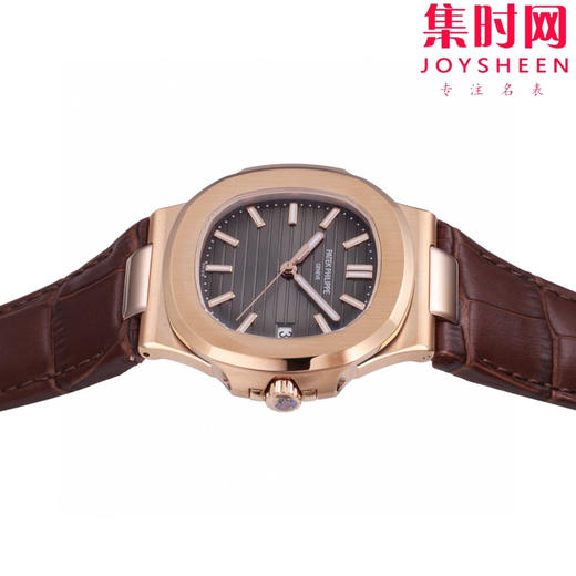 BBF百达翡丽鹦鹉螺系列 鹦鹉螺5711皮带款 全玫金灰盘 丹东324一体机 男士腕表 表径40mm 商品图6