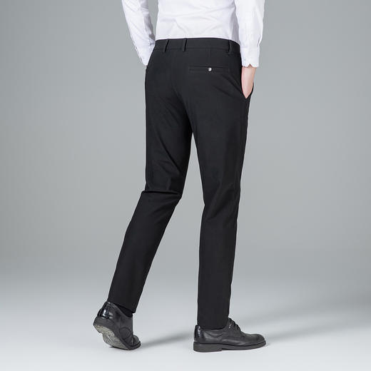 罗蒙冬季加绒休闲裤男士商务版如意腰不勒肚舒适保暖显腿长通勤百搭长裤 商品图5