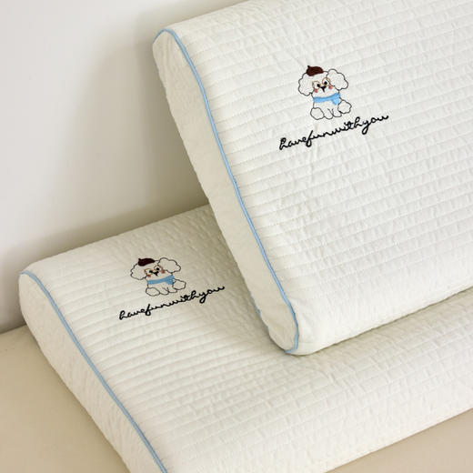 【品牌直发】小象咘叮 全棉水洗棉亲子乳胶枕 天然乳胶儿童枕头宿舍学生枕芯成人乳胶枕 商品图4