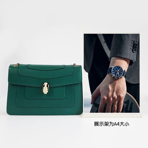 【95新】BVLGARI宝格丽绿色蛇头包SERPENTI FOREVER系列大号链条包单肩包女士181025JJ06 商品图9