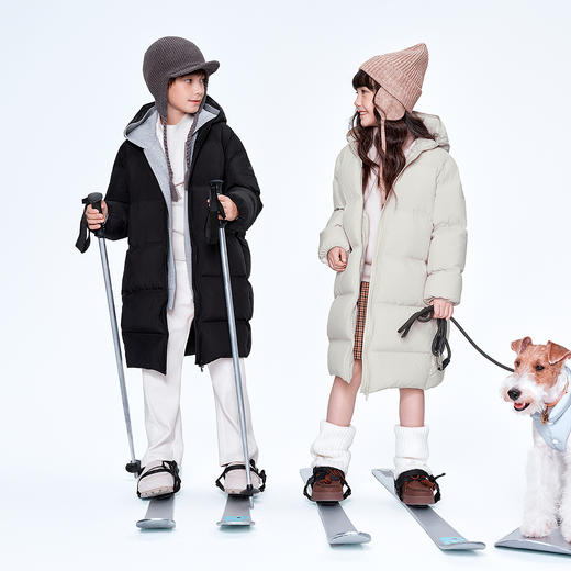 【实体店同款】男女童加长款羽绒服冬季新款安奈儿童装AM545464 商品图3