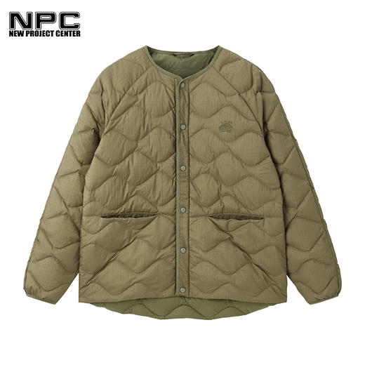 NPC潮牌男装葫芦纹高密度轻薄白鸭绒保暖冬季羽绒服情侣NP27DJ19 商品图3