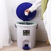 大号脚踏垃圾桶有盖 带盖脚踏垃圾桶 纸篓卫生桶 带内筒圆形垃圾收纳桶 随机颜色1个 商品缩略图2