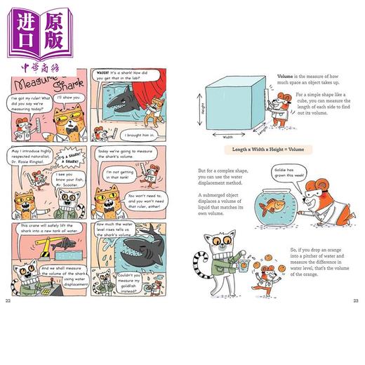【中商原版】橘猫博士 4册 英文原版趣味知识漫画 如何在月球上行走+如何制作钻石+如何与海豚交谈+如何游走火山 爆笑科普读物 商品图1
