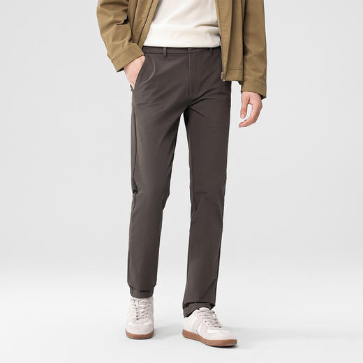 罗蒙秋冬休闲裤户外暗纹肌理创新如意腰头设计百搭日常显腿长长裤子男 商品图1