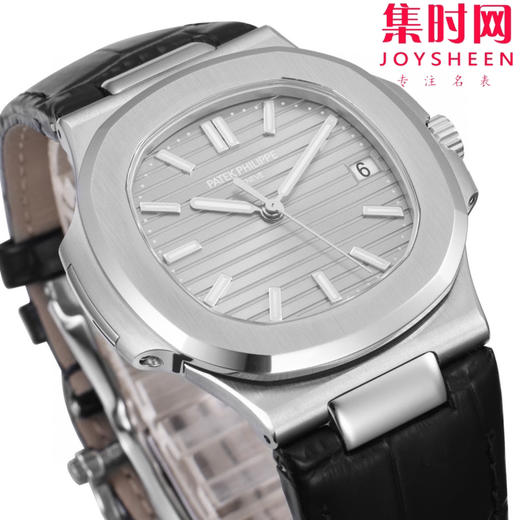 BBF百达翡丽鹦鹉螺系列 鹦鹉螺5711皮带款 水泥灰 丹东324一体机 男士腕表 表径40mm 商品图4