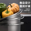 【茶花】不锈钢盆洗菜盆和面盆酸菜鱼盆 商品缩略图2