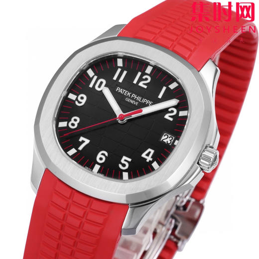 BBF百达翡丽AQUANAUT系列5167A 手雷系列 黑盘红针 新加坡特别版 红手雷 丹东324一体机 男士腕表 表径40mm 商品图3