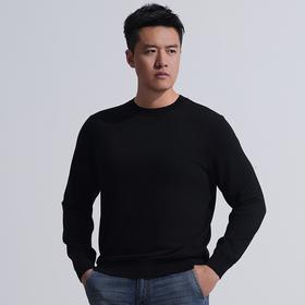 龙牙隐之云榕美丽诺羊毛圆领毛衣