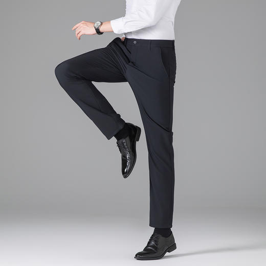 【奥粒绒加绒裤】罗蒙休闲裤男士加绒款商务版保暖舒适易打理休闲长裤 商品图4