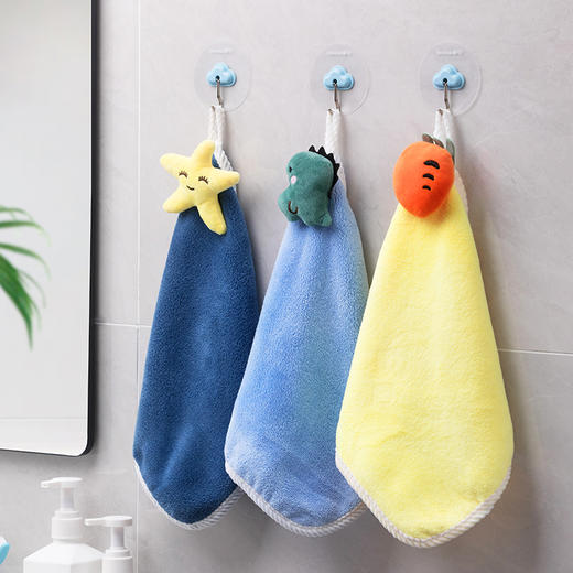 【茶花】卡通软绒擦手巾吸水性强 商品图8