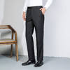罗蒙男士加绒西裤商务风抗皱裤子耐磨双保险裤扣宽松直筒版型不紧绷长裤 商品缩略图5
