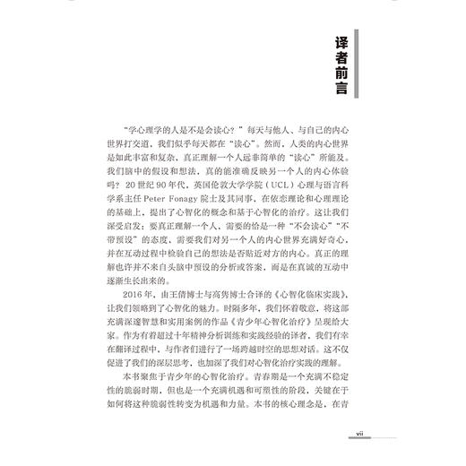 青少年心智化治疗实践治疗手册 心智化治疗实践指南系列 李航 杨诗露 儿童和青少年心理健康专业人士的实践指导北京大学医学出版社 商品图4