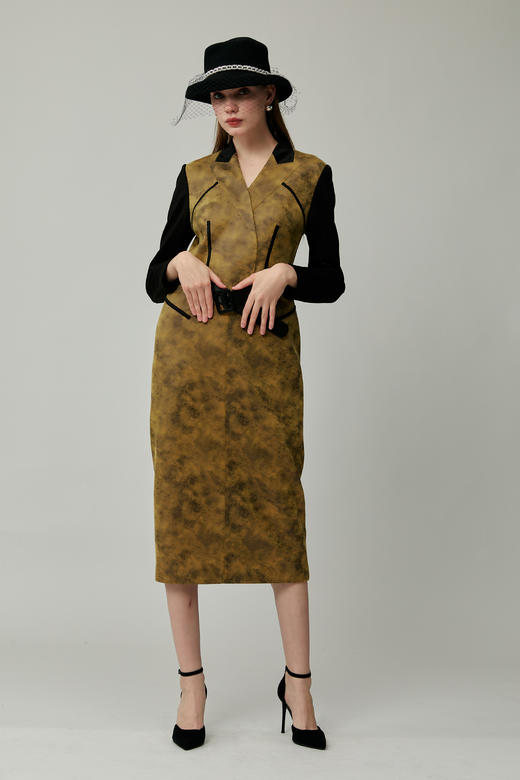 SAFICOO 优雅气质 收腰显瘦 精干气质西服裙 商品图2