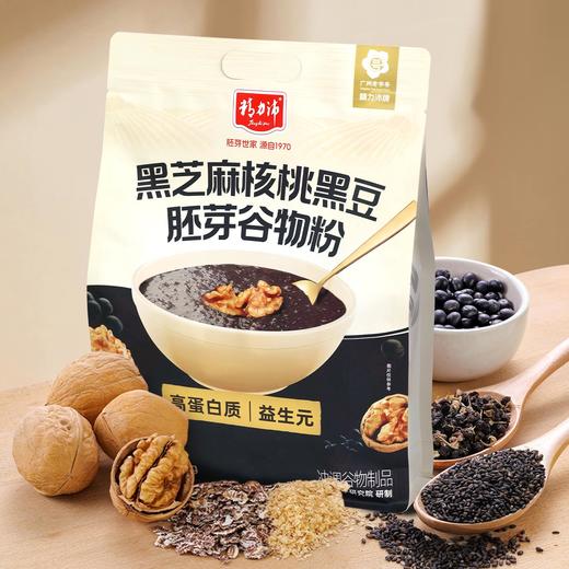 精力沛谷物胚芽代餐粉 黑芝麻核桃黑豆 红豆薏米 益生元奇亚籽 300g（30g*10袋）独立包装 商品图2