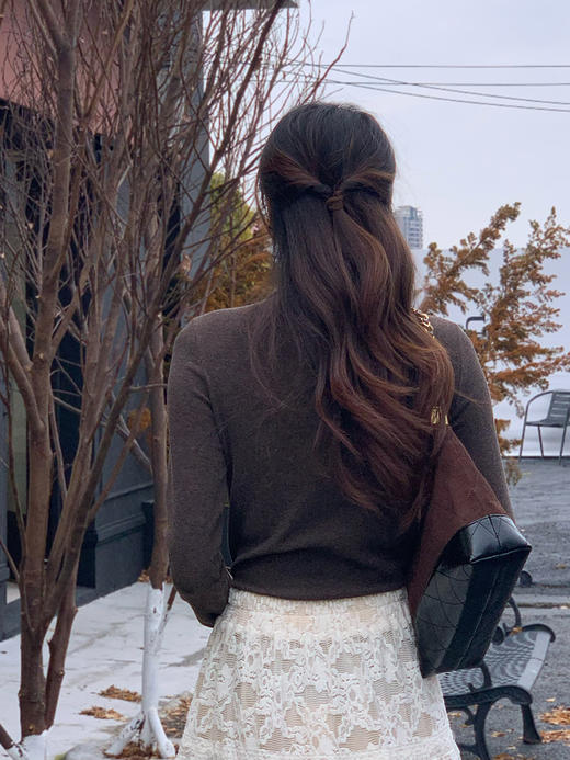 【百图lulu定制】【羊毛桑蚕丝T恤】九色 半高领 羊毛桑蚕丝 长袖T恤 商品图11