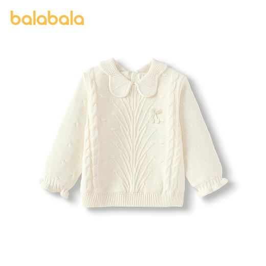 【商场同款】巴拉巴拉儿童毛衫女童绞花针织衫秋冬2025新宝宝毛衣 商品图4