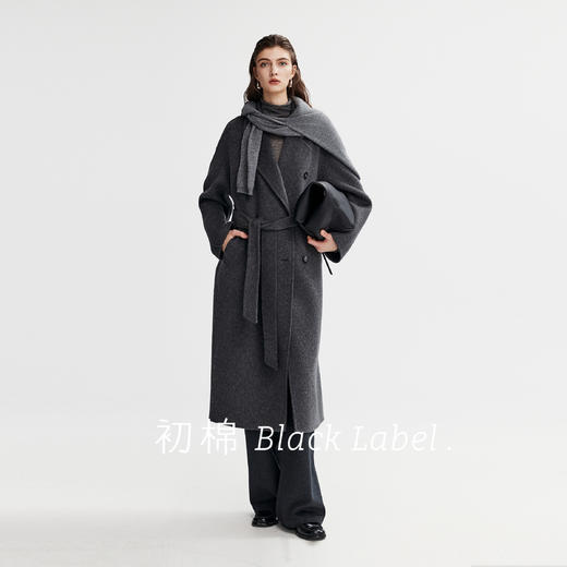 棉仓366618007-【黑标羊毛直筒裤】宽松显瘦毛呢裤25秋冬加厚保暖休闲裤长裤 商品图1